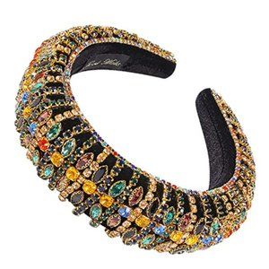 Luxurious Rhinestone Headband Golden 🔥⭐️🌸